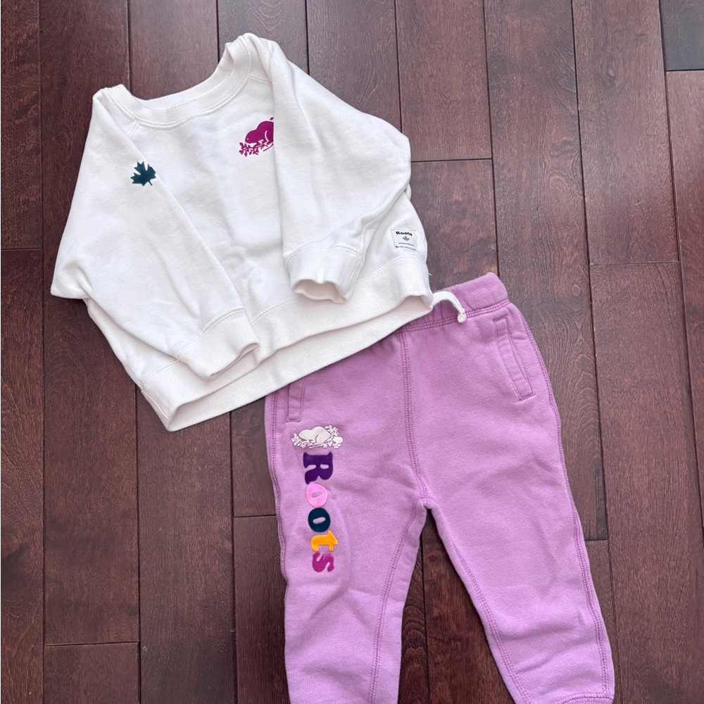 Roots Baby 18-24 month crew neck and pants